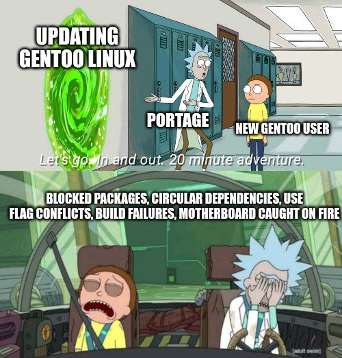 Gentoo Update Meme